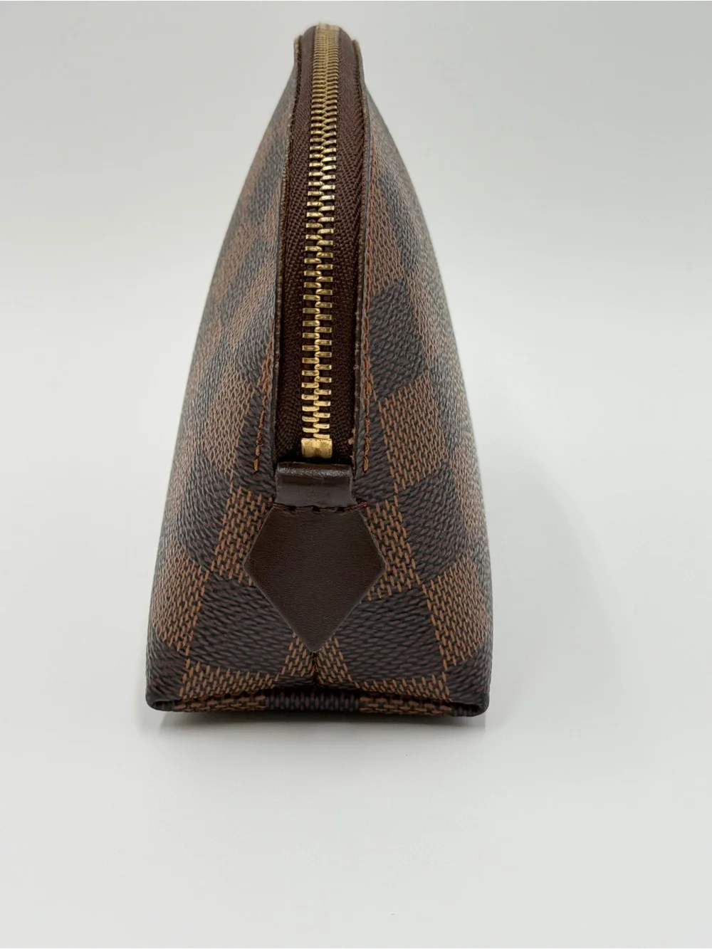 Louis Vuitton Damier Ebene Cosmetic Bag Great Condition w/Dust Bag & Entrupy COA